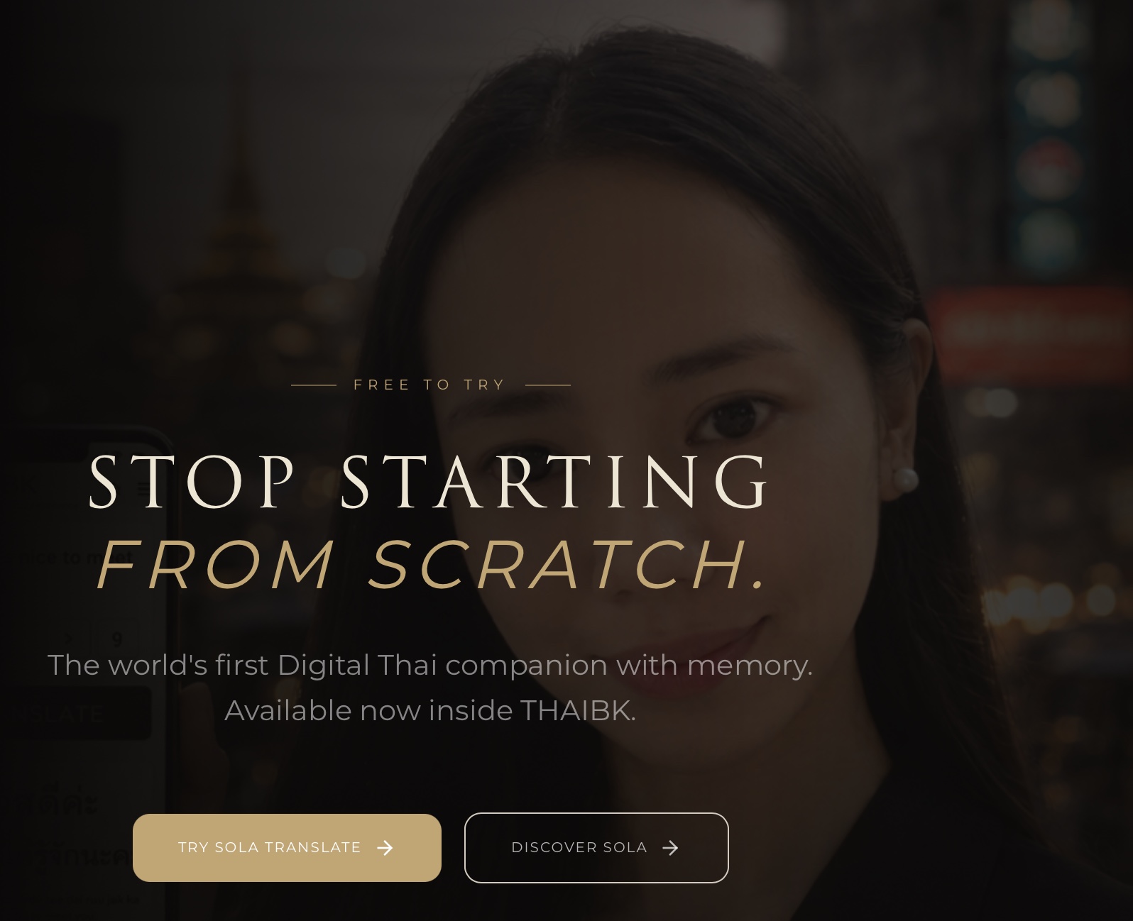 Website design — SOLA digital brand